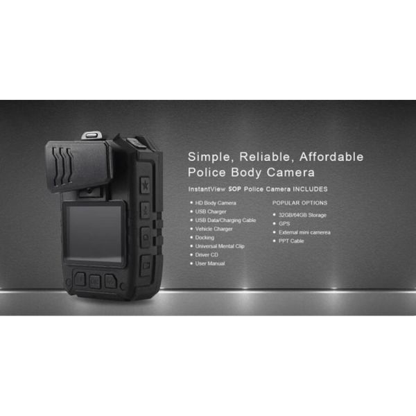 capacidade de memória portátil do corpo Camera1296P 16G/32G/64G/128G da polícia da gravação 4g