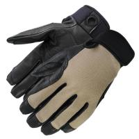 Luvas Rappelling táticas do Spandex da pele de caprino