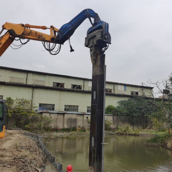 Hydraulic Press Sheet Pile Driver | 12M Depth | Efficient Installation | Versatile Application