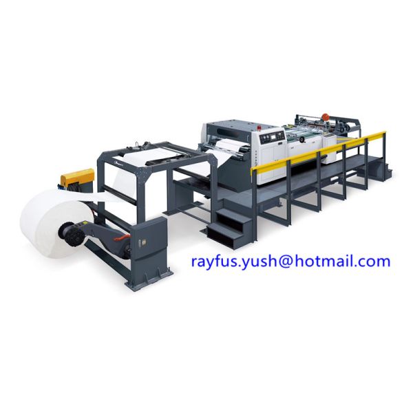 Single Rolling Paper Roll To Sheet Cutting Machine Slitting Cutting Counting