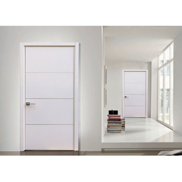 MDF Painting Surface Single Swing Door , Customized Size Interior Wood Doors