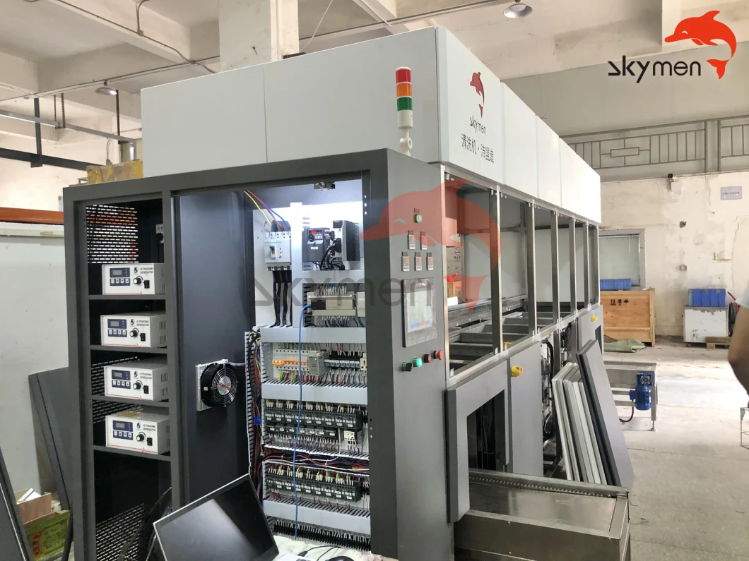 PLC Control Automated Ultrasonic Cleaner LED Display With Robotic Arm