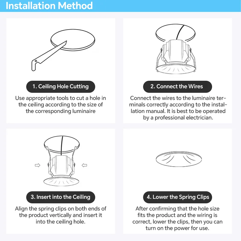 Factory IP65 LED Recessed Spot Downlight Light CRI90 Triac Dali Dimmable Matte White Black Silver Rose Gold Reflector LED Down Light 5-Year Warranty