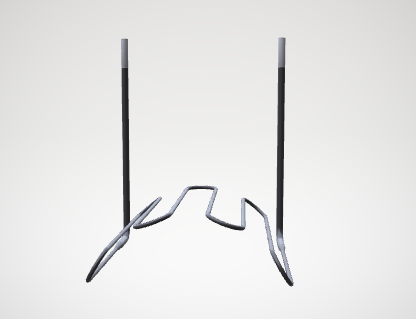 1700°C High-Temperature Resistant Right-Angle U-Type MoSi2 Heating Element (For Compact Furnace Chambers)