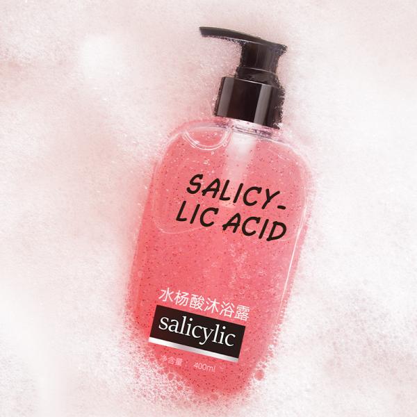 Champô ácido Salicylic da beleza do OEM do gel do chuveiro da acne da lavagem do corpo de GMPC anti