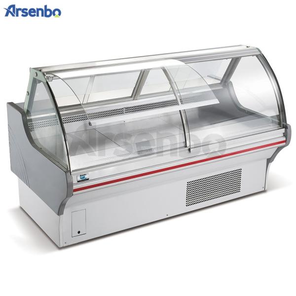 220V 50HZ Commercial Deli Coolers , Supermarket Meat Display Chiller