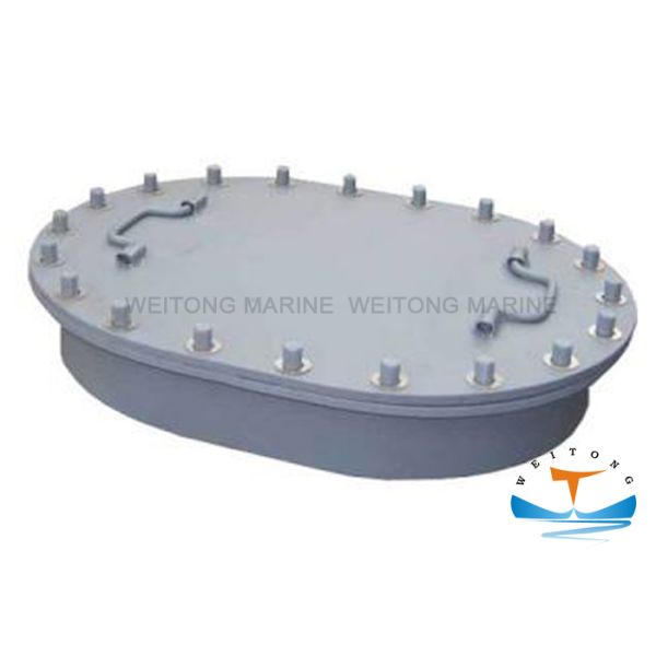 Manhole Marine Hatch Cover 450x350-800x600mm Long Circle Shape With M20 Bolt
