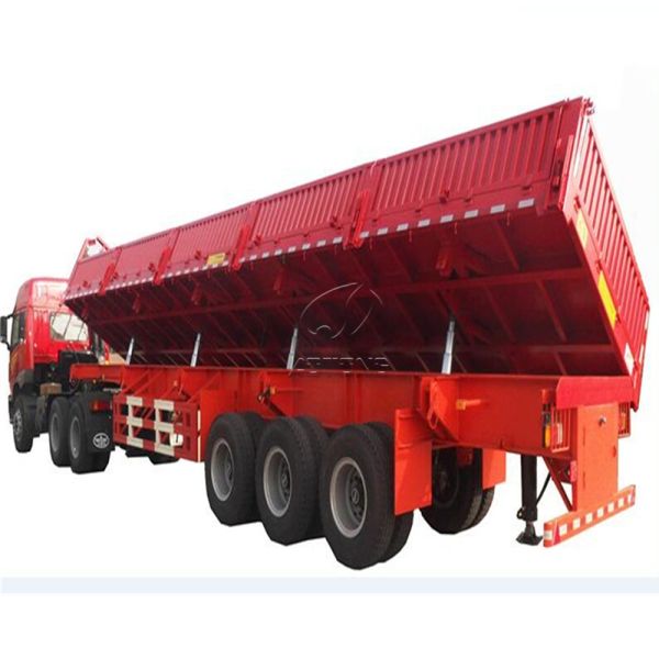 El tren de aterrizaje estándar de 60 metros cúbicos, el tractor lateral hidráulico, el tirador, el semirremolque