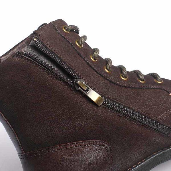 Dark Brown Anti Odor Mens Leather Durable Casual Boots