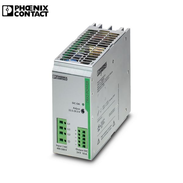 Phoenix Contact Power Supply 2866459 TRIO-PS/3AC/24DC/10 TRIO POWER Power Supply For DIN Rail Mounting