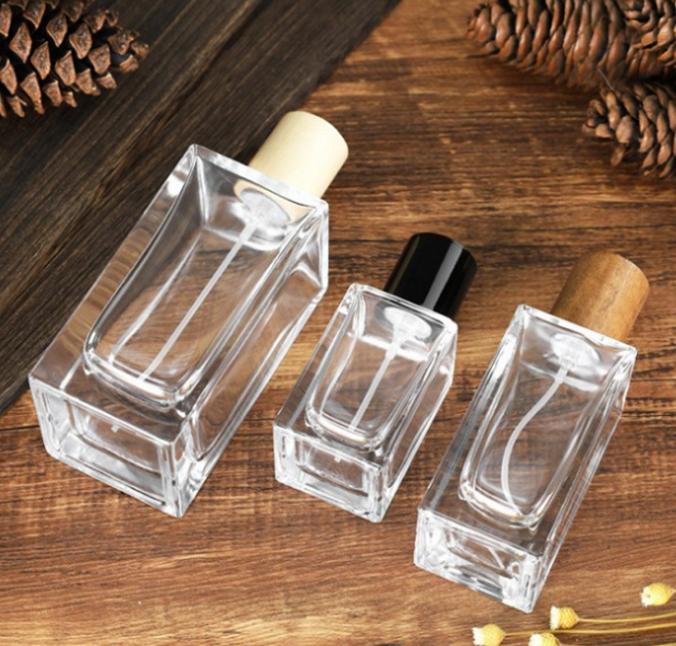 Стекло OEM 8.7cm 30ml Кристл разливает поверхность по бутылкам этикеты косметических духов противоударную