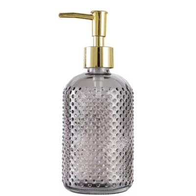 Garrafa de vidro do banheiro do champô do Sanitizer dos eletrodomésticos 400ml com bomba do distribuidor