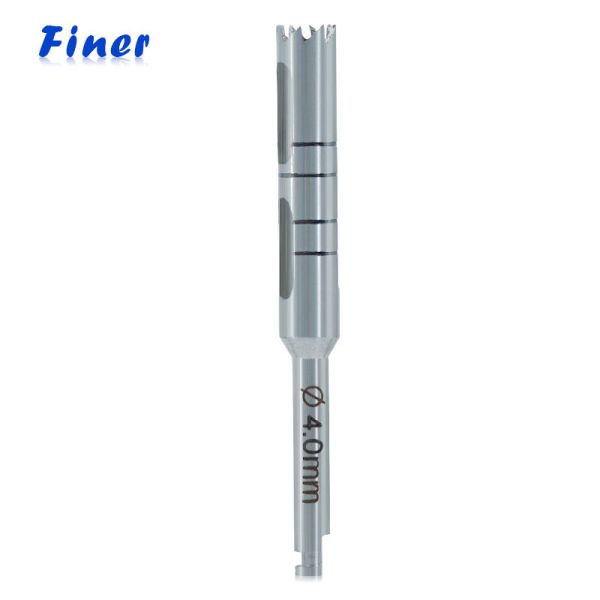 Ferramentas para implantes dentários de comprimento 13/15 mm Brocas trefinas de aço inoxidável