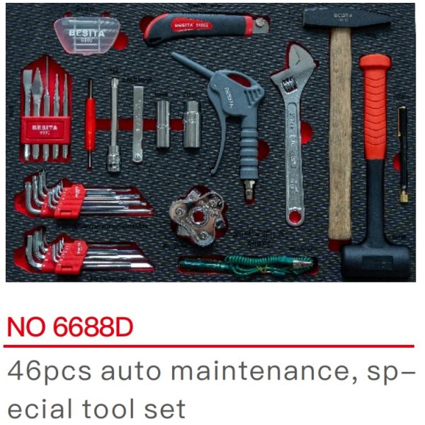 228 Piece Car Workshop Aluminium Mechanics Tool Set With Box Cabinet Trolley