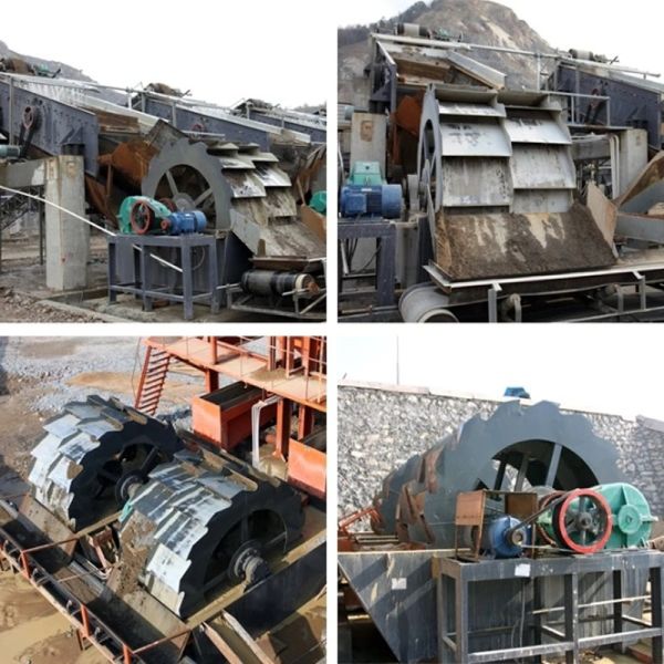 Завод мытья стиральной машины песка реки твердых отходы колеса портативный агрегатный