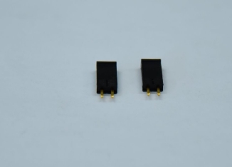 8.5h in-Line 2.54pH 1*2 Single Row Pin Au 15u'' Plated Terminals