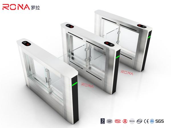 Stainless Steel Turnstile Barrier Gate Swing Retractable Safety Flap Barrier Gate