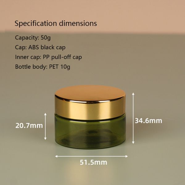Customizable Cosmetic Packaging 30g Cream Bottle with Inner Plug and Outer Cover for Compact and Portable