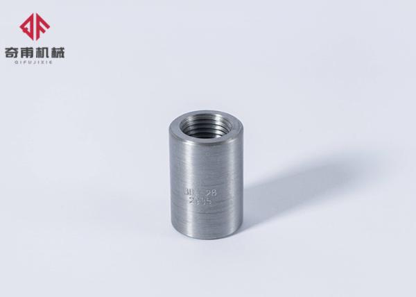 Straight Threaded Rebar Coupler Carbon Steel 45 For Building Materials