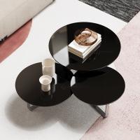 Trois meubles à la maison de marbre artificiels de table basse de Comnbined solides solubles
