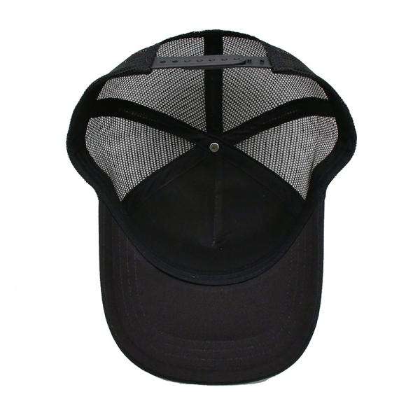 Gráfico 5 Painel Unisex Custom Plate Metal com bordados Malha Baseball Cap Gorras respirável Borda Curva Trucker Chapéu