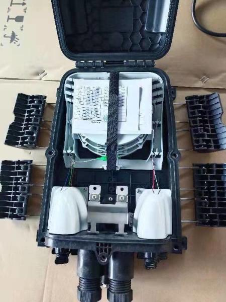 Pre-connectorized Optical Fiber Cable Distribution Box  GFS-8QX IP68 378*255*116mm 8 pre-connected adapters