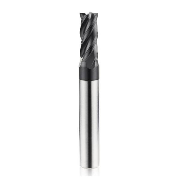 Durable Straight Shank 4 Flute Carbide End Mill PM - 4FL - G Series NaNo TiAIN