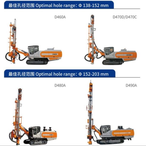Integrated Hydraulic Fully Automatic DTH Surface Rock Blasting Drill Rig Machines