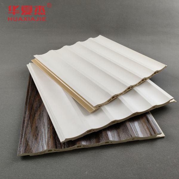 275mm X 9mm Weatherproof WPC Wavy Wall Panel With White Color