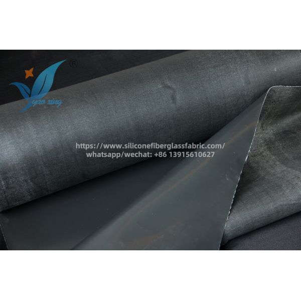 Industrial Silicone Rubber Coated Fiberglass Fabric For Steel Mills And Power Plants