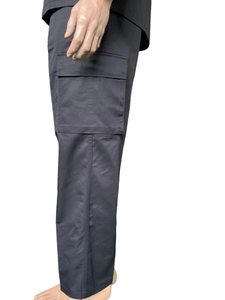 Black Ceremonial Uniform Set Casual Comfortable Top With Pants 45 Wool 55 Polyester Material
