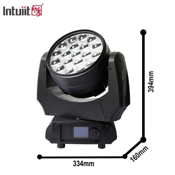 LED Stage Light 19x10W DMX RGBW 4in1 Zoom LED Wash Wall Moving Head Light For DJ Bar Disco Club Concert
