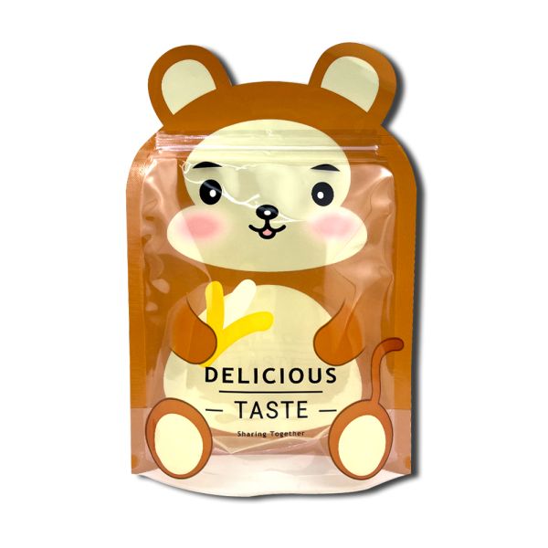 3.5g Candy Vacuum Plastic Packaging Bags Resealable Mylar Baggies With Window