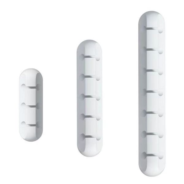 Silicone USB Storage Wire Winder Fixer Cord Cable Clips Charger Desk Cable Organizer