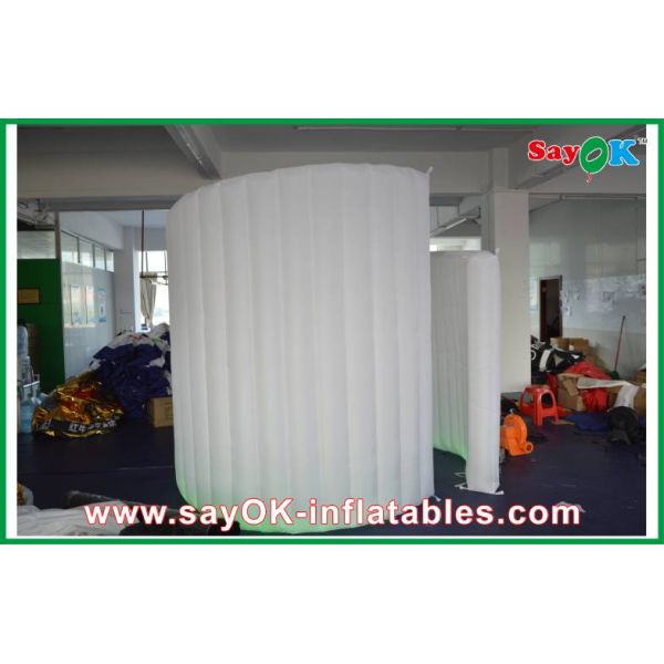Wedding Photo Booth Hire Wind Resistant Inflatable Photo Booth , Lighting Inflatable Spiral Wall