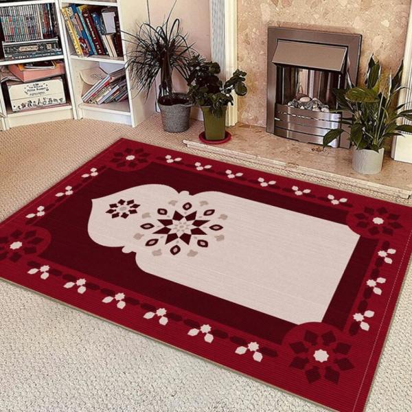 Worship Crystal Velvet Floor Carpets Shag Area Rugs For Ancient Week Pray