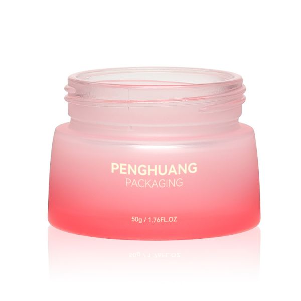 Роскошный опарник 50g заботы кожи косметический стеклянный с опарниками сливк тела крышки винта пустыми