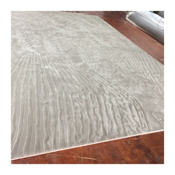 Custom Meadow Rugs Handmade Ployster Green Grass Area Carpets and Rugs for Living Room