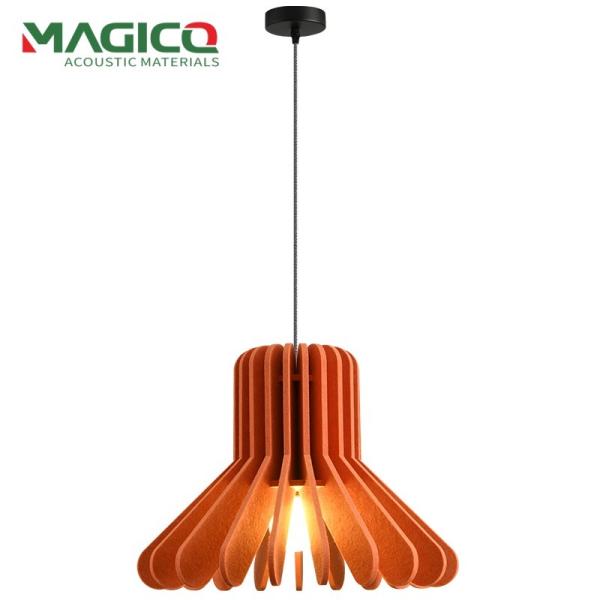 New Sound Absorbing Felt Lampshade Three Layer Design Commercial Pendent Light PET Felt Lampshade