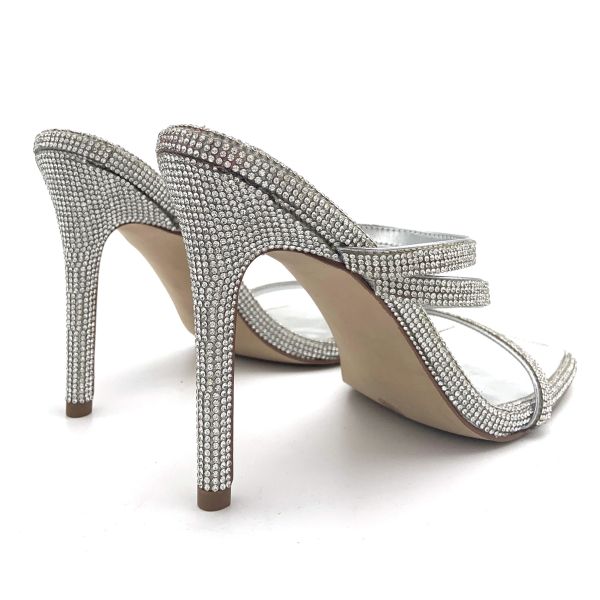 Leather Womens High Heel Sandals Comfortable Stiletto Heel Type