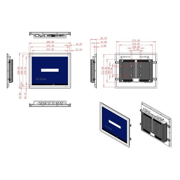 17-Inch Reliable Android Screen for Industrial Monitoring and Logistics Operations