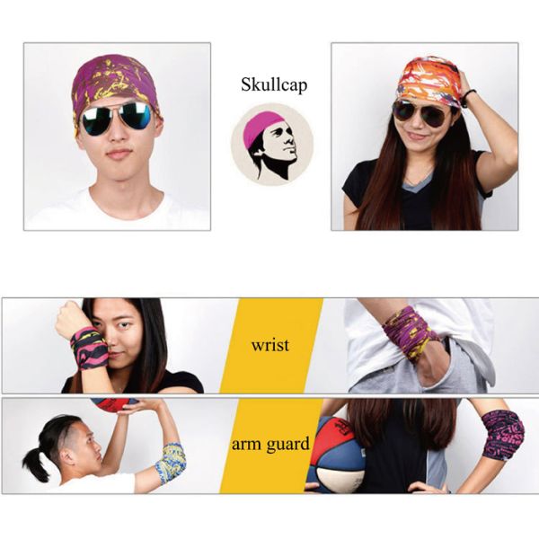 Bandanas quentes do poliéster da folha 100 de transferência para atividades exteriores