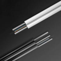 2 cabo de fibra ótica LSZH dos núcleos FTTH exterior com 3 cabos da força do fio de aço FRP