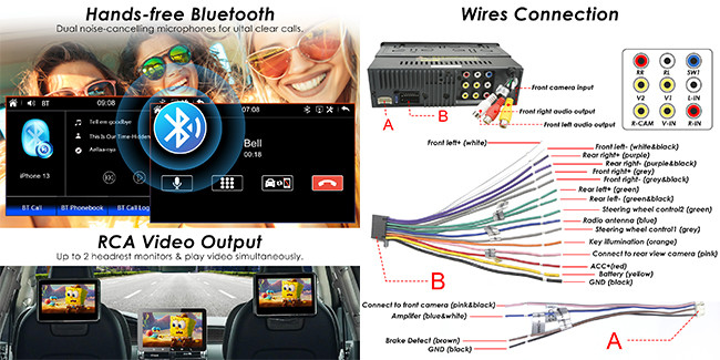 RDS 1 Din Car Stereo Mirrorlink 9 дюймовый Android Head Unit Mp5 Player Carplay