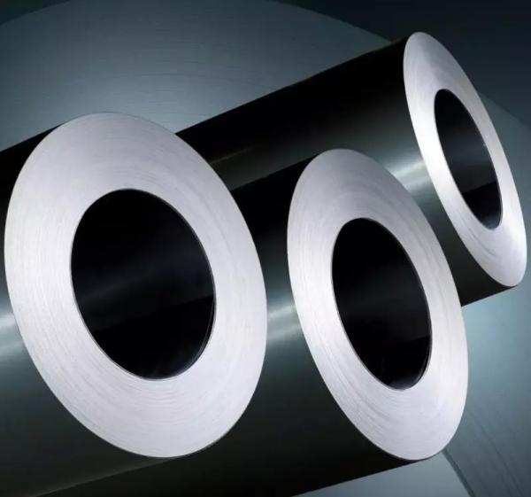 Bobina revestida de liga de silício ASTM A463 Mesco por imersão a quente 508 mm
