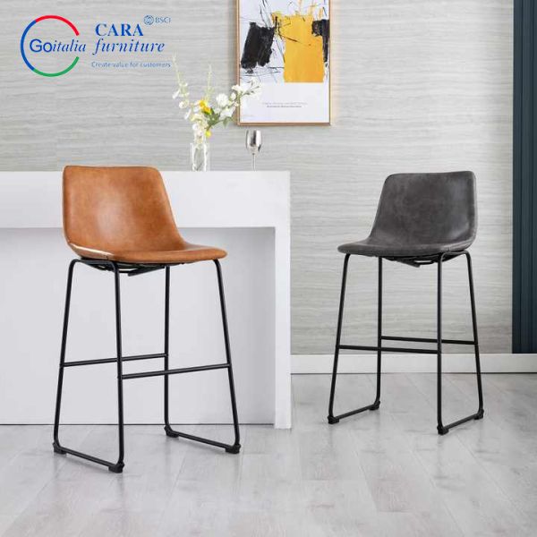 Home Furniture Kitchen Counter Swivel Bar Stool Leather Chairs For Living Room