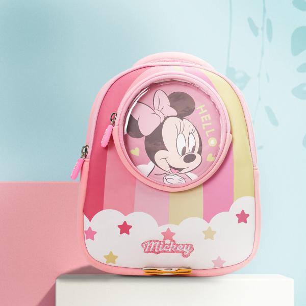Minnie Mickey Waterproof Kids Backpack Disney Kindergarten Childrens Anti Lost Mochila