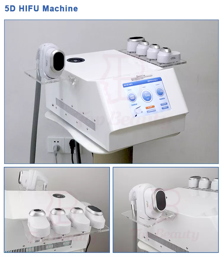 тело машины подниматься стороны 7Mhz V-Макс 3D HIFU уменьшая оборудование красоты
