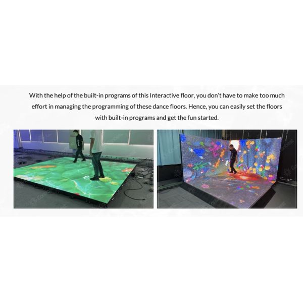 Indoor Outdoor P3.91 P4.81   P2.976 Full Color Interactive500*500mm  Led Dance Floor Display Screen