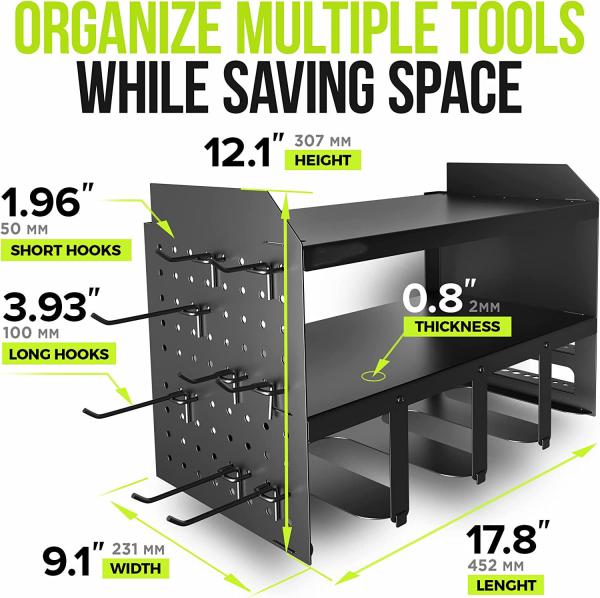 Electric Drill Metal Power Tool Storage Rack with Shelf Steel Q235B 1mm Thickness
